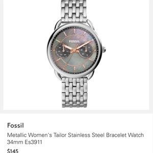 Fossil Metallic Tailor Stainless Watch