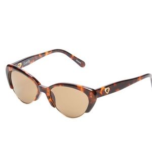Luella X Linda Farrow Tortoise Wayfarer Sunglasses