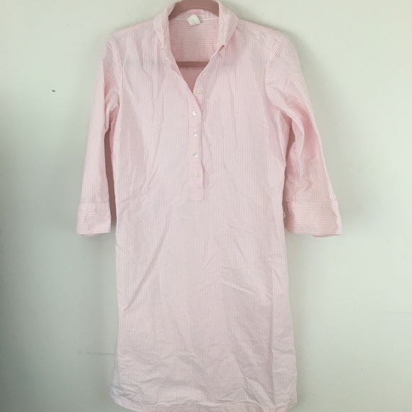 J. Crew Striped Shirt Dress