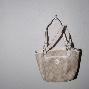 Ivory coach bag