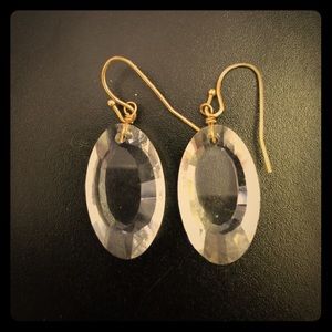 Anthropologie oval gem earrings!