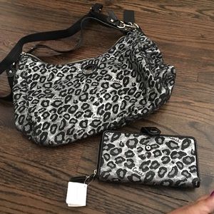 Coach cross body bag and wallet