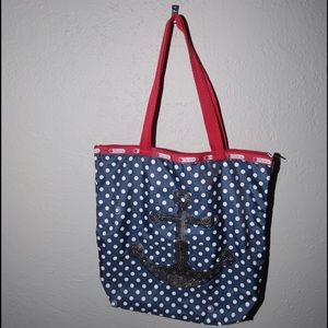 Brand new nautical leSportSac tote