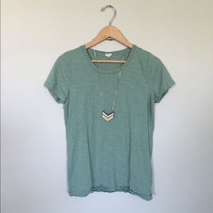 J. Crew Heathered Green Shirt