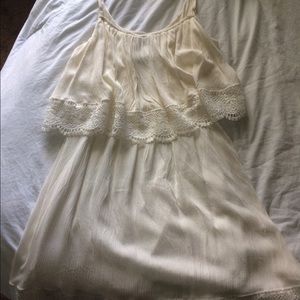 Cream Casual Dress