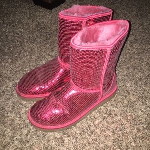 Lightly Worn Sequin Short Ugg Boots❤️