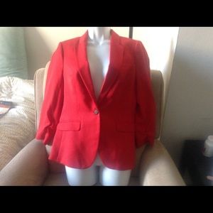 The Limited red tweed blazer. NWT. Small