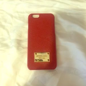 Michael Kors Red iPhone 6 case