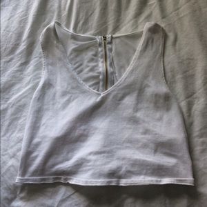 White Crop Top