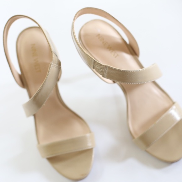 Nine West Nude Strappy Heel