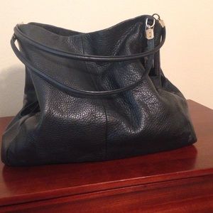 Coach black 2 strap shoulder bag