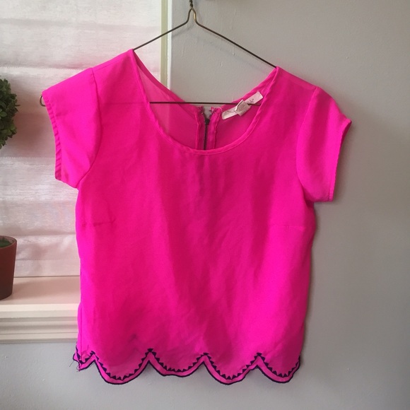 Neon Pink Top