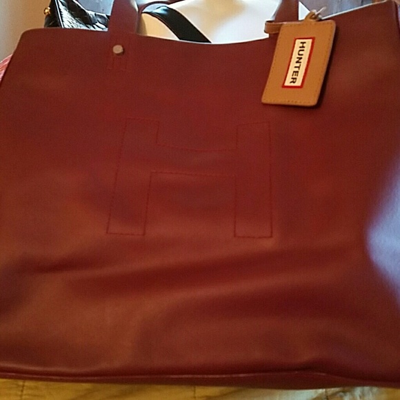 Nice rain Hunter rubber tote bag
