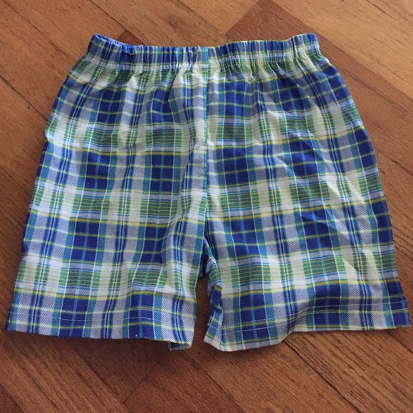 Blue, plaid shirts. Size 12 mo.