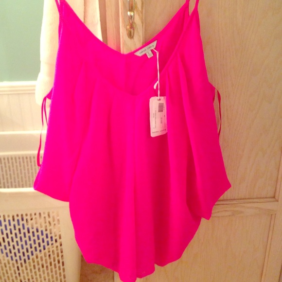 Naked Zebra Boutique hot pink shirt NWT