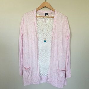 NEW Heathered Pink Cardigan