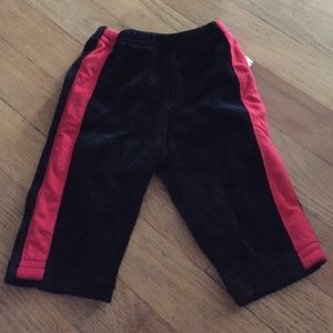 Blue & Red sweatpants size 0-3 mo.