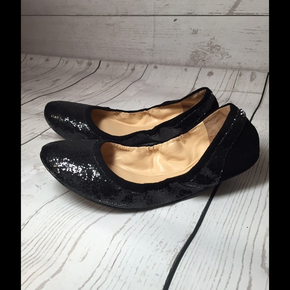 Cole Haan black sparkle flats. Size 9.5