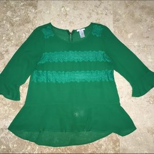 Emerald Green Blouse