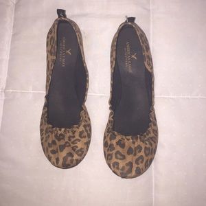 American Eagle Size 9 Leopard flats