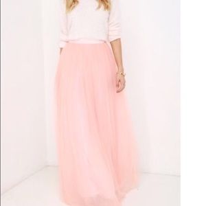 Pink Tulle maxi skirt