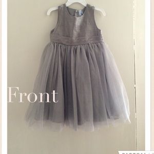 4T gray party dress