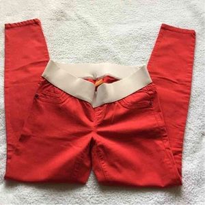 Red Old Navy Maternity Jeans