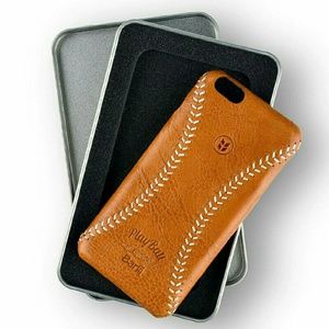 Leather baseball iphone 6sPlus case