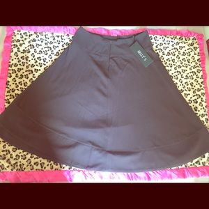 Brown A-line skirt
