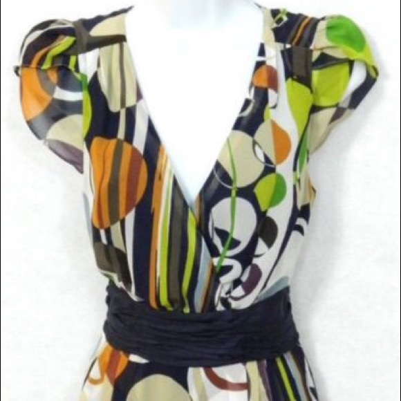 Moulinette Seours mock wrap silk dress
