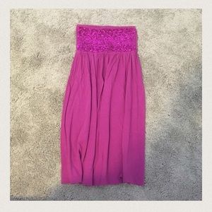 Berry VS Sequined Strapless Dress