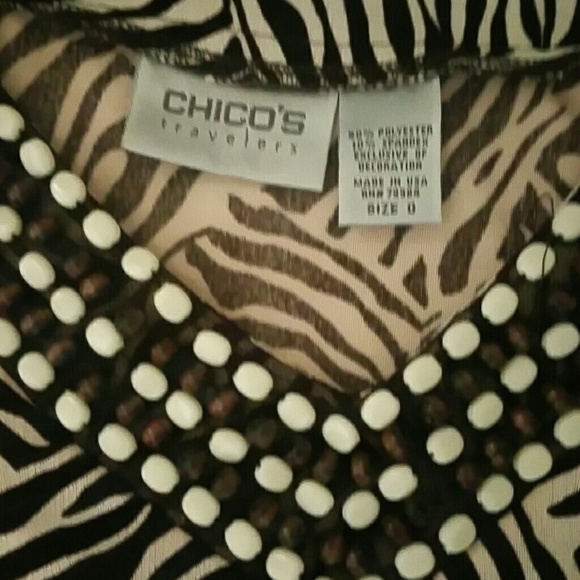 Chico Beaded Slinky Top NWOT - Picture 2 of 4