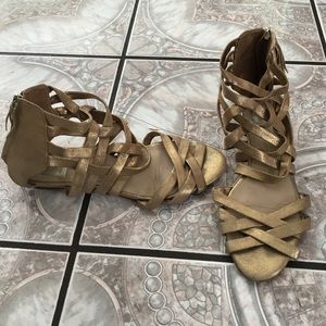 Gold sandals