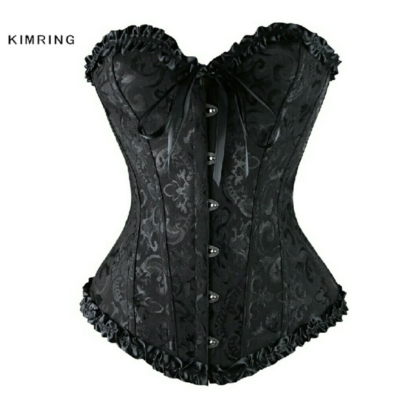 *SALE* BNWT Black Overbust Waist Corset