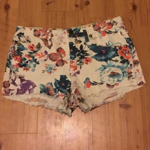 Free People Floral Shorts