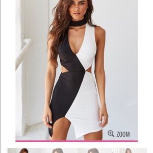 TIGER MIST BODY CON DRESS!