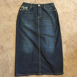 MIDI denim skirt