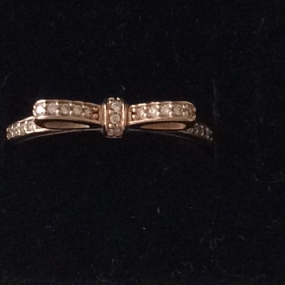 Pandora rose gold bow ring size 60