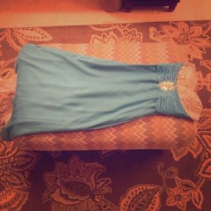 Strapless prom dress