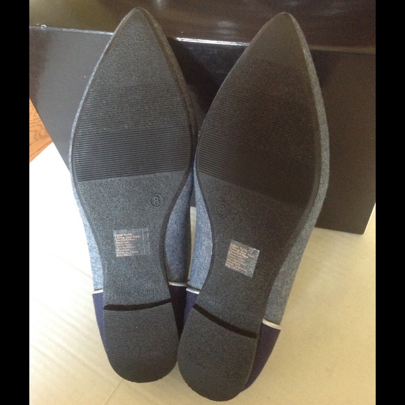 WEEKEND OFFER🆕GAP DENIM BLUE FAUX SUEDEPOINTY TOE - Picture 3 of 4