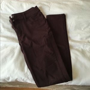 AE Maroon Jeggings