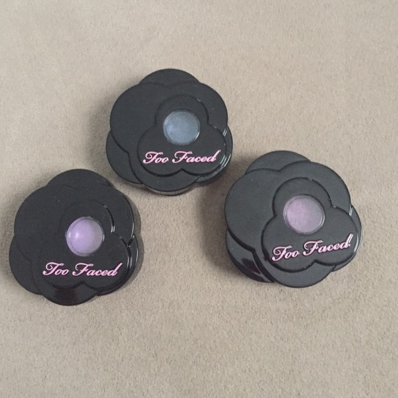 Three Too Faced exotic color intense eye shadow