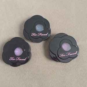 Three Too Faced exotic color intense eye shadow