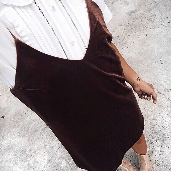 ✨HP✨ LAST ONE Dusty Rose Velvet Slip Dress - Picture 3 of 4