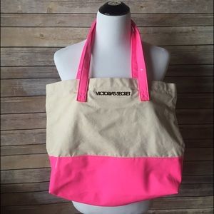 *Victoria's Secret Canvas Beach Tote. NWOT!*