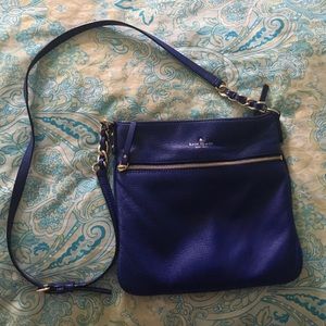 Kate Spade "Ellen" Cross body bag in Cobalt Blue