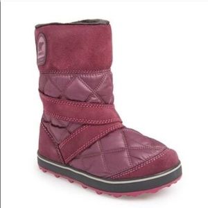 Sorrel purple water proof snow boot