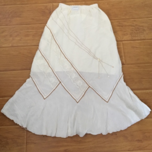 Cream skirt