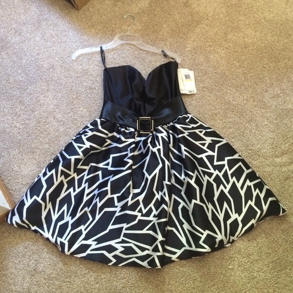 Strapless mini dress