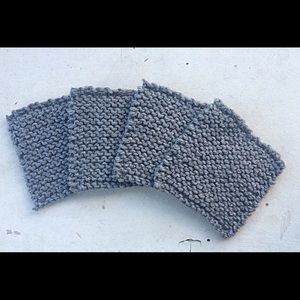 Handmade Knit Coaster Set